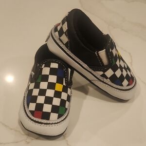 Vans Kids Multicolor Checkered Slip-On Sneakers